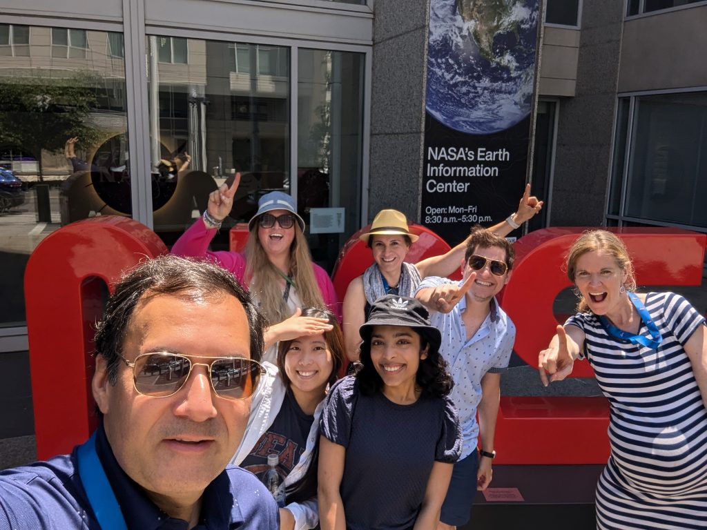 Some of the core EIC team members celebrating the 1st anniversary of the EIC opening.